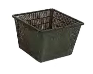 Square basket for aquatic plant